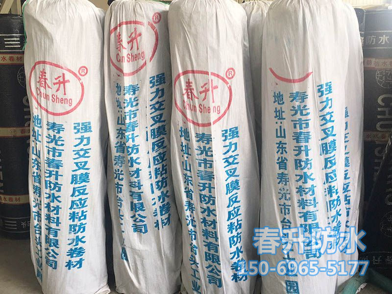 反應(yīng)粘結(jié)型濕鋪、預(yù)鋪高分子自粘防水卷材